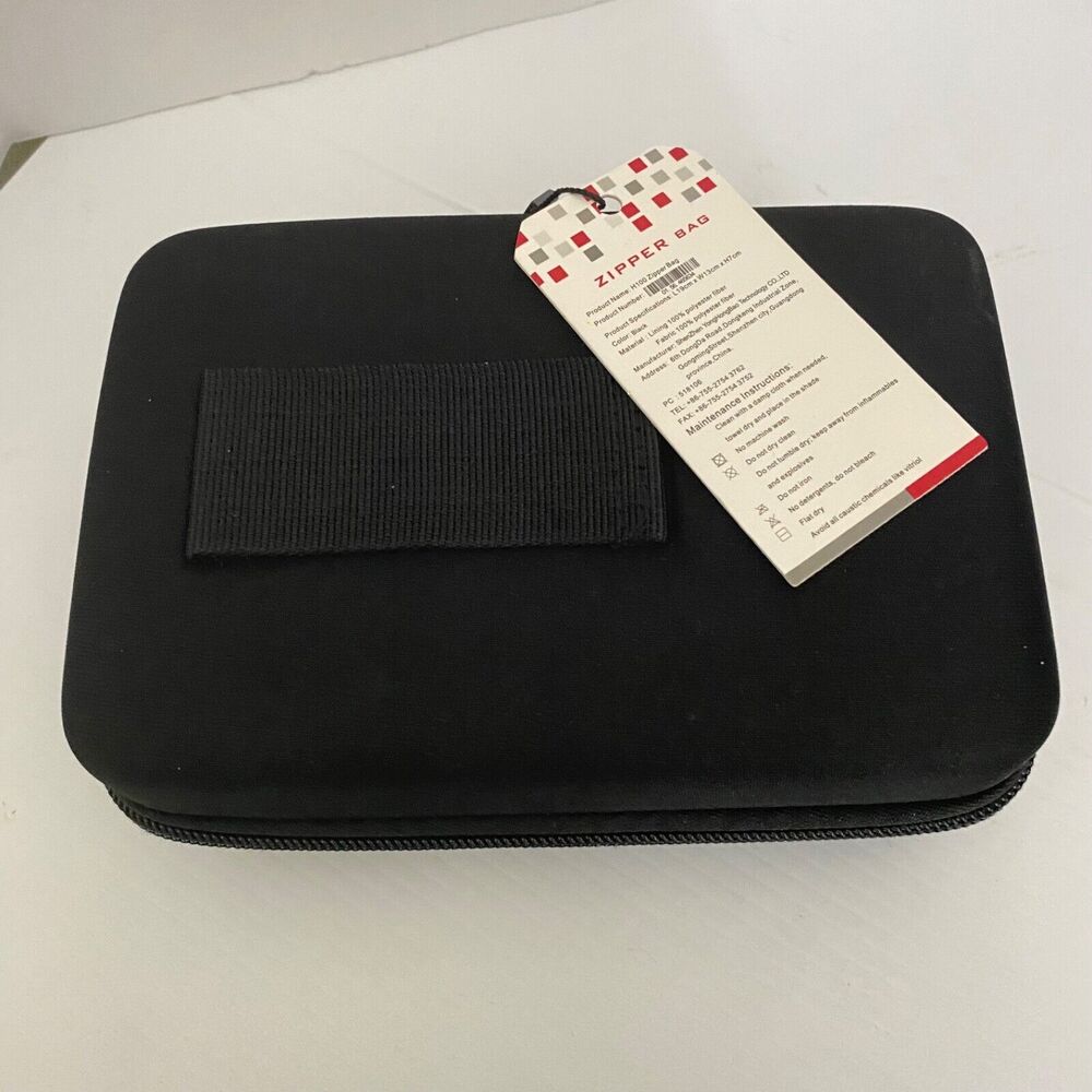 Black Hard Carry Case Pouch Bag Zipper Pouch 2.5" HDD GPS Garmin Nuvi Portable